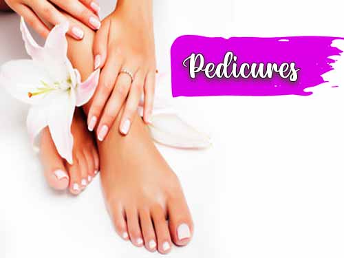 Standard , French , Gel , Paraffin, , Fish pedicure, Mini pedicure, SPA pedicure, Ice cream pedicure, Margarita pedicure, Waterless pedicure, Salt pedicure, Chocolate pedicure, Rose pedicure, Peppermint Pedicure, Sports Pedicure, Privai Organic Pedicure, Mango-Pineapple Enzyme